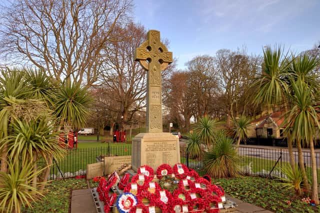 The war memorial in Washington Village is to undergo improvements - and a correction.