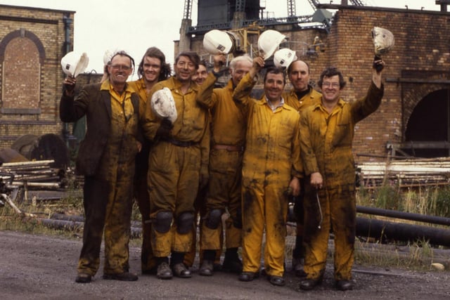 A farewell wave for Houghton Colliery, the county's oldest pit where the last shift was worked in September 1981.