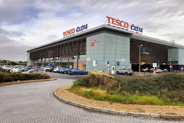 Trolleys were at a premium at Roker's Tesco Extra. Sunderland Echo image.