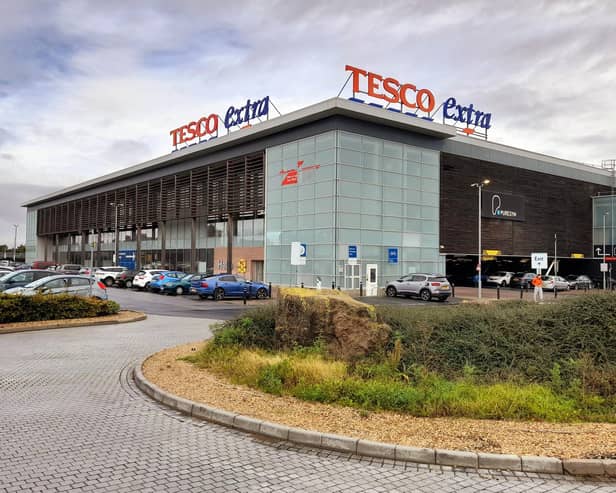 Trolleys were at a premium at Roker's Tesco Extra. Sunderland Echo image.