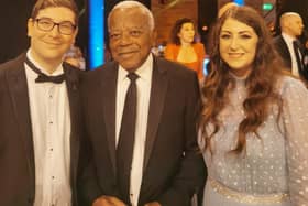 Broadcasting legend Trevor McDonald was among those fortunate enough to meet Steph and Phill Capewell at the awards ceremony.