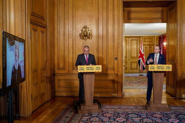 Each day, one member of the public will be invited to record question to be played to Government ministers during the daily briefing. Photo: PA.