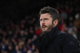 SHEFFIELD, ENGLAND - FEBRUARY 15: Middlesbrough manager Michael Carrick looks on during the Sky Bet Championship between Sheffield United and Middlesbrough at Bramall Lane on February 15, 2023 in Sheffield, England. (Photo by Michael Regan/Getty Images)