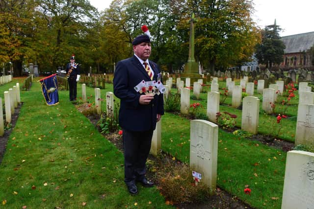 Alex Hendry has been paying his respects at cemeteries across Sunderland since he left the Army in 2003