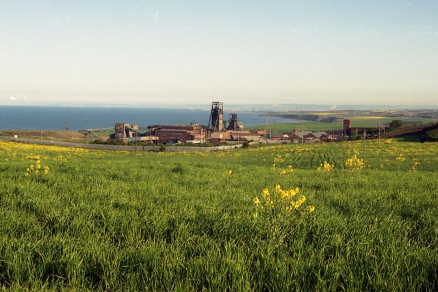 Easington Colliery in May 1993, the very month it closed forever.