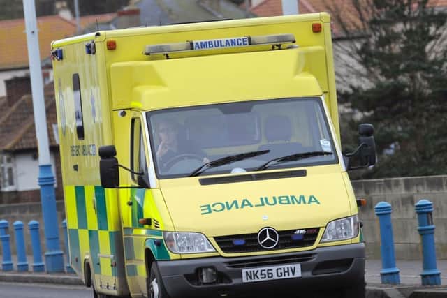 The North East Ambulance Service said three people were taken to hospital.