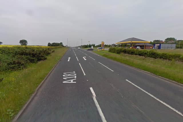 The blaze happened at farm buildings off the A181 near to Wheatley Hill service station. Image copyright Google.