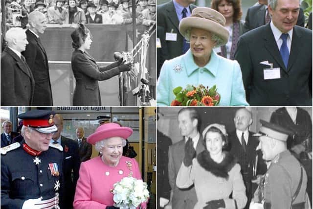 From a princess to a much-loved monarch. Her Majesty's visits to the area in detail.