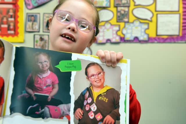 Ella Bond, 10, features in the Down Syndrome North East book 'Look at Me'.