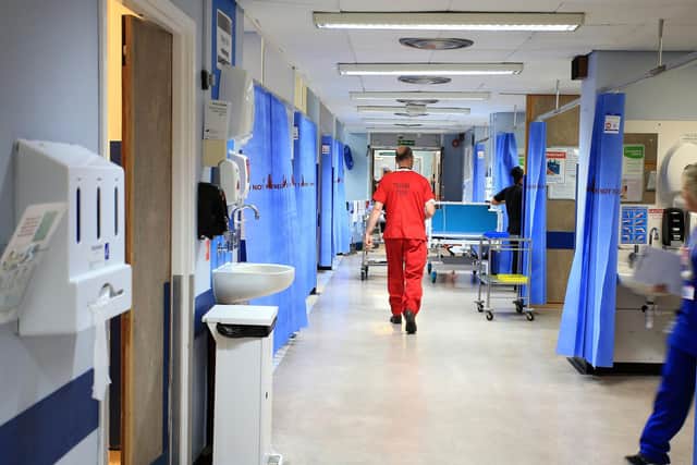 An NHS hospital ward.