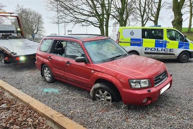 Peterlee Neighbourhood Policing Team shared this photo of the vehicle as it was being seized.