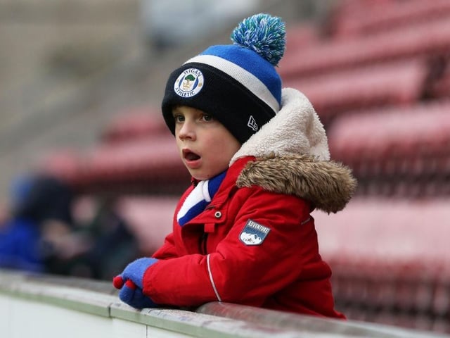 27,526 watched Wigan Athletic v Hereford United in the FA Cup second round on 12 December 1953.