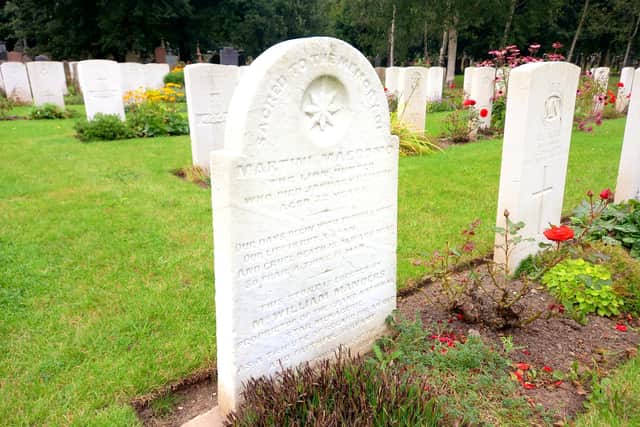 For some reason, Maccomo lies in the Commonwealth war graves section of Bishopwearmouth Cemetery.