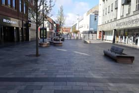 The lock-down has left Sunderland city centre all but deserted