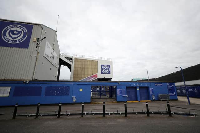 General view outside Fratton Park home of Portsmouth Football Club.