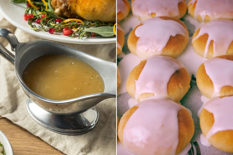 Pep Thompson loves mopping up gravy with the sweet rolls.
