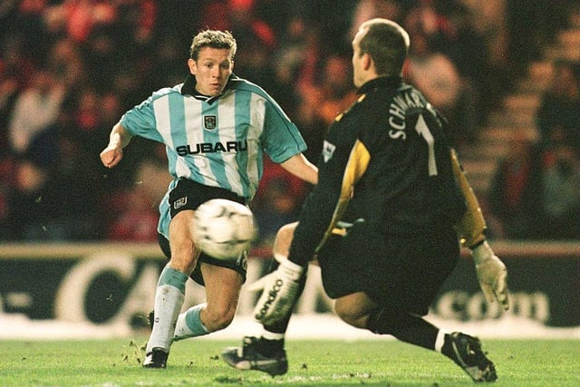 Coventry made the move for 21 year old Bellamy in August 2000. The Welshman netted six times for the Sky Blues before making the switch to Newcastle at the end of the 2000/01 season. After retiring from football in 2014, he now works as an assistant to Vincent Kompany at Burnley.