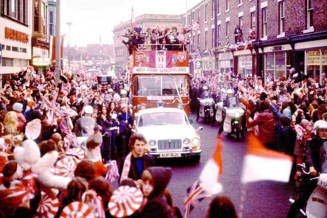 The open top bus in Vine Place, in a photo taken from the Echo's own archives.