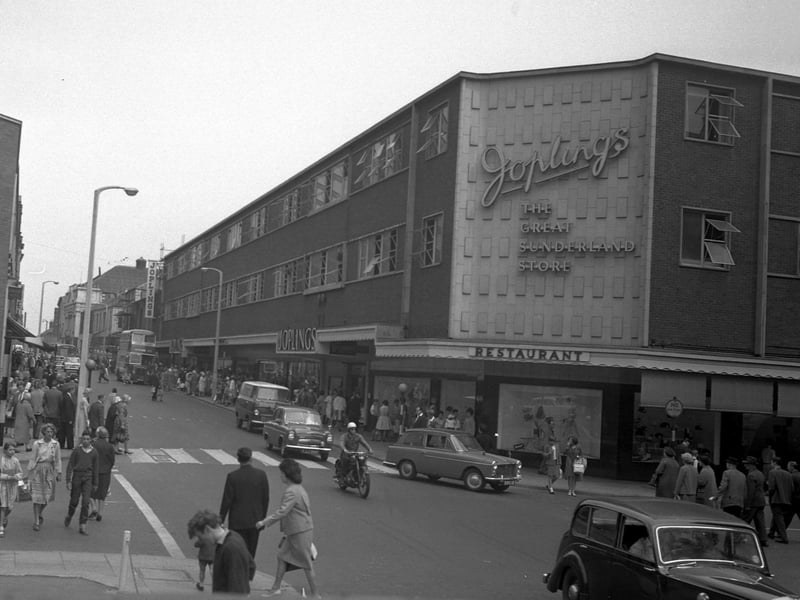 Gone, but never forgotten. A bustling day in John Street in 1962 as shoppers head into Joplings. Rosalind Goldman-Barres said: "Joplings restaurant, tea and toasted teacake."