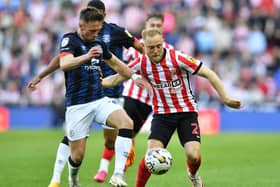 Alex Pritchard playing for Sunderland against Luton Town.