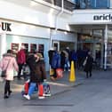 Shoppers queue for Card Factory