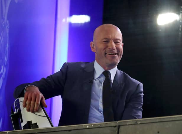Alan Shearer, ex-Newcastle United player, is seen in the TV studio inside the stadium prior to the FA Cup Fourth Round Replay match between Oxford United and Newcastle United at Kassam Stadium.