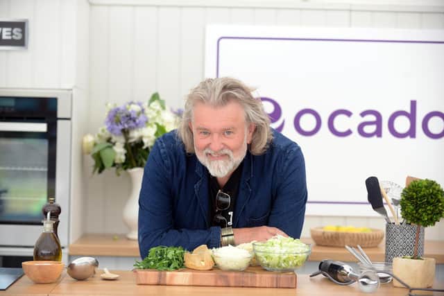 Hairy Biker Si King cookery demostration at Minster Park family fun day.