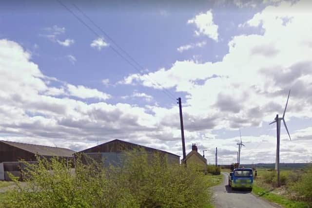 The incident happened at South Sharpley Farm. Image copyright Google Maps.