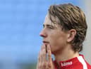 OSLO, NORWAY - SEPTEMBER 04: Sander Berge of Norway looks on during training session at Ullevaal Stadion on September 4, 2018 in Oslo, Norway. (Photo by Trond Tandberg/Getty Images)