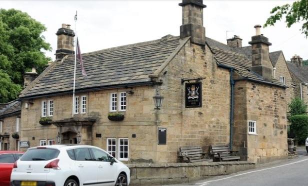 Traditional British dishes are in keeping with the characterful stone-built Devonshire Arms at Beeley. The Michelin Guide states: "A few pub favourites sit alongside some more interesting dishes and estate produce is used to the full."