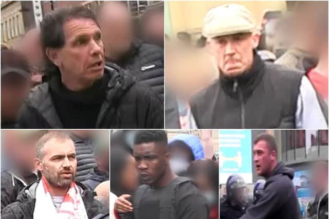 Police want to speak with the people pictured in connection with the disorder witnessed last weekend.