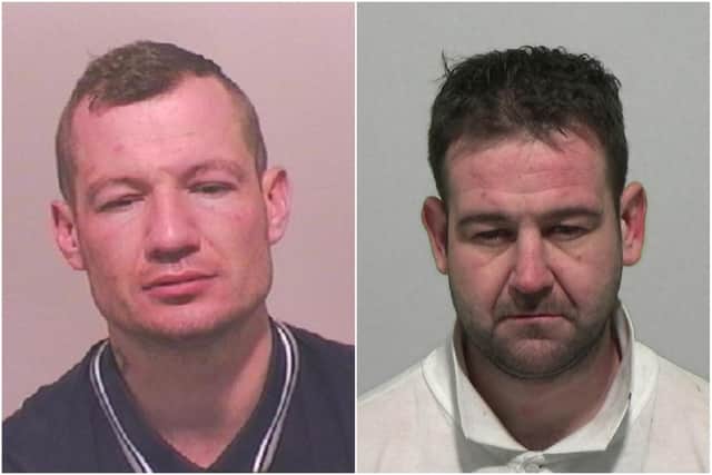 Liam Cooperwaite, 32, and Adam McDermott, 30, are wanted in connection with two separate offences.