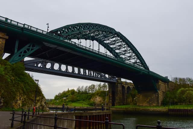 A woman has been taken to hospital after an incident at the Wearmouth Bridge.