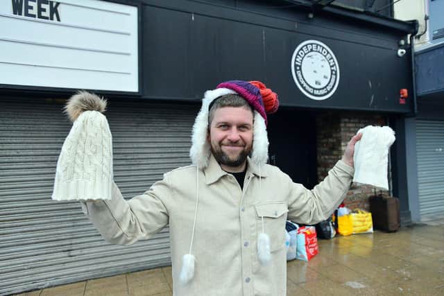 Members of the public are being asked to donate warm clothing such as hats and coats.