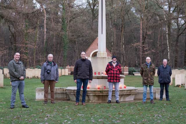 Members of the Overloon War Cemetery Working Group.