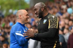 Sunderland manager Alex Neil and Sheffield Wednesday manager Darren Moore. (Photo by Michael Regan/Getty Images)