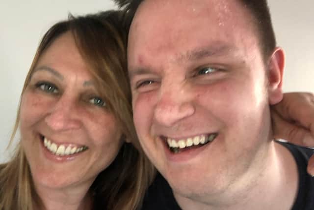 Angela is a full time carer for her son Aaron, who has cerebral palsy.