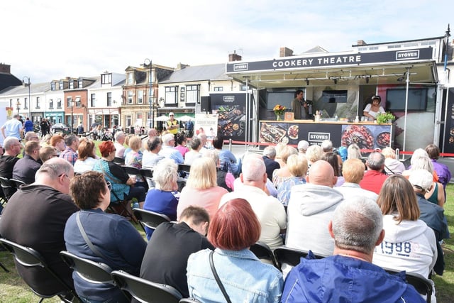 Masterchef finalist Pookie Tredell gives a demo at Seaham Food Festival. She made it all the way to the final of this year's competition on BBC One.