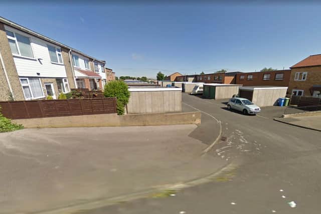 The burglary happened at a house in Hampshire Place in Peterlee. Image copyright Google Maps.