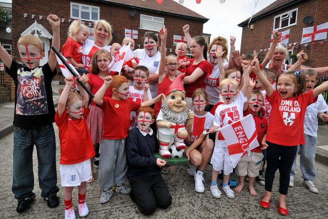 Even the gnome got in the picture in this World Cup party which was held in Potter Square in 2014. Recognise anyone?