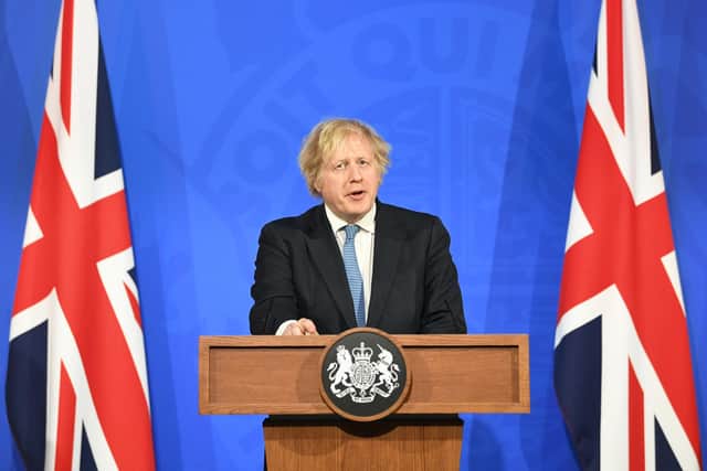 Boris Johnson has urged the nation to “behave responsibly” when pub gardens reopen and restaurants resume outdoor dining in a major easing of England’s lockdown. Picture: PA.