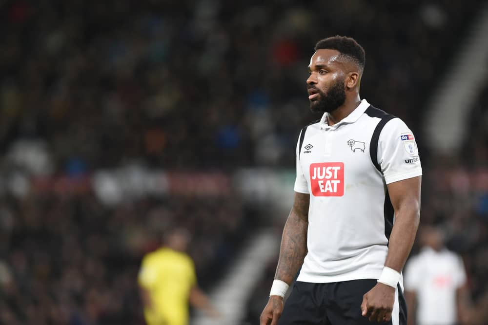 Darren Bent, during his playing days, looks on during the Sky Bet Championship match between Derby County and Burton Albion at the iPro Stadium on February 21, 2017.