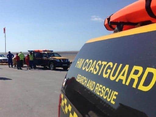 A woman had to be rescued by the Coastguard after falling down an embankment on the coast at Ryhope.