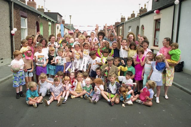 The whole street turned out in Osbourne Street, in Fulwell, where there was fancy dress and fun games. Well done everyone.