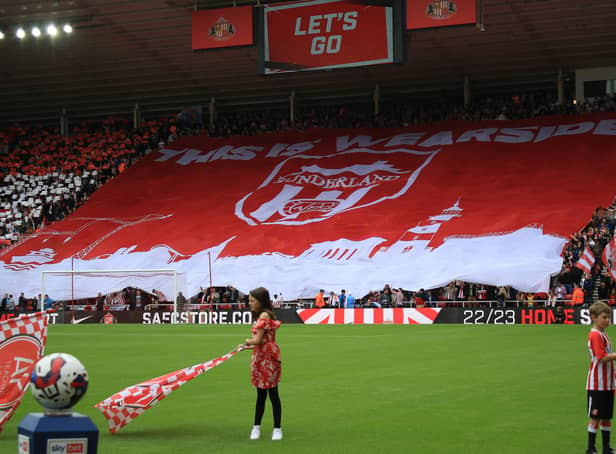 Sunderland fan display.