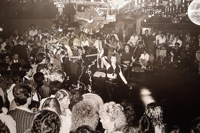 This was the opening night of The Village in 1986. It was described as Blackpool's first million pound high tech nightspot