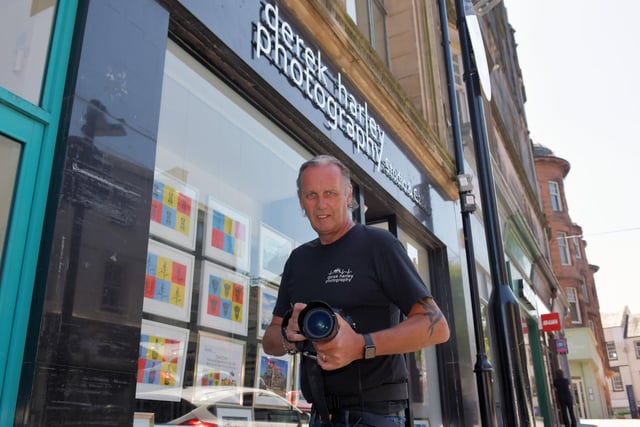 Derek Harley Photography is among the Falkirk firms making the most of the free delivery service. Picture: Michael Gillen.