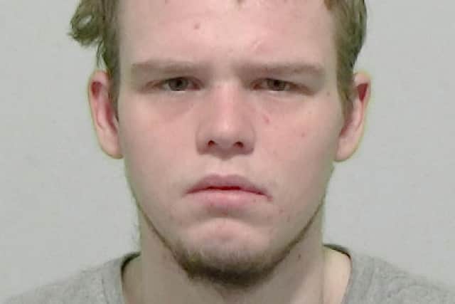 Luke Proffit who stabbed his own dog 12 times and left it for dead on Hendon Beach Sunderland. The dog later died of its injuries. Proffit has been jailed for 18 months at Newcastle Crown Court today.