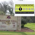Ramside Hall has received a one-star food hygiene rating.