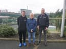 From left: former apprentice Nathan Mcmurrough with Richy Duggan from Sunderland Community Action Group and Jack Liddle from Rise.